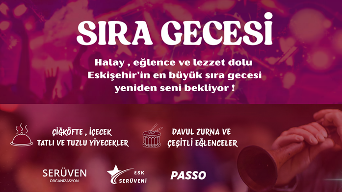 Sıra Gecesi I Eskişehir afişi