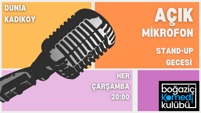 Kadıköy Açık Mikrofon Standup Gecesi – Boğaziçi Komedi Kulübü