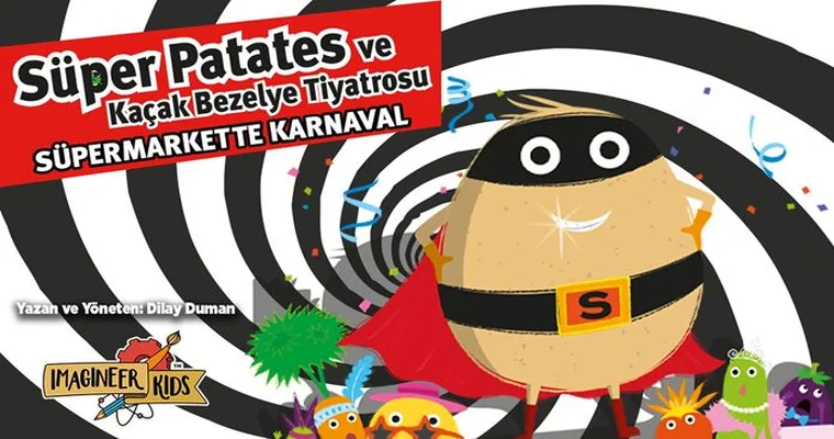 Süper Patates Ve Kaçak Bezelye Süpermarkette Karnaval