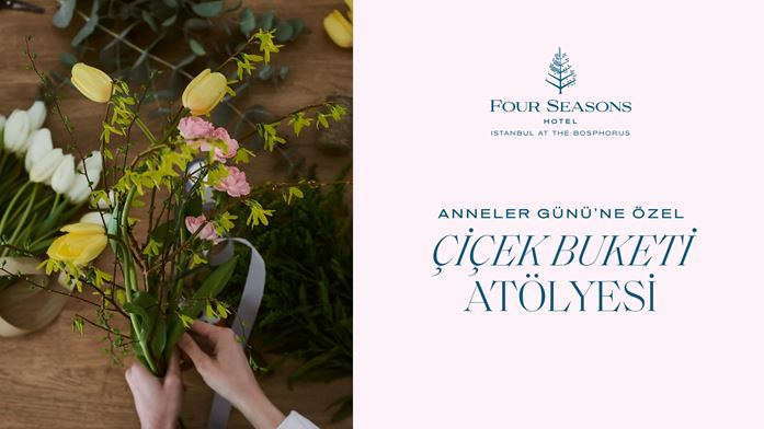 Anneler Günü’ne Özel Çiçek Buketi Workshop & Macaron Servisi