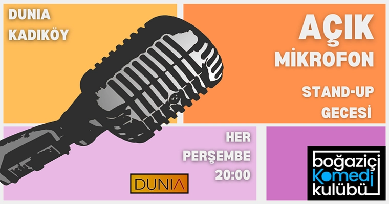 Kadıköy Açık Mikrofon Standup Gecesi - Boğaziçi Komedi Kulübü