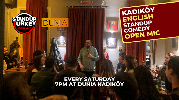 English Stand-up Comedy Open Mic afişi