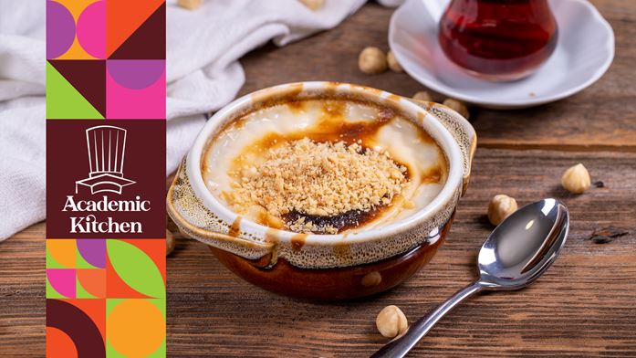 Fındık Krokanlı Fransız Sütlaç ve Creme Brulee