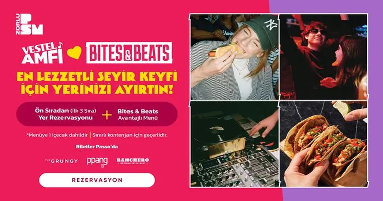 pluxee sinema günleri: zamanda aşk - bites & beats yemek ve ön sıra rezervasyon